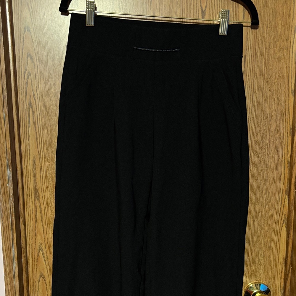 Chic Black Wide Leg Women's Pants